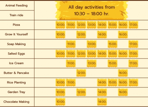 アクティビティスケジュール